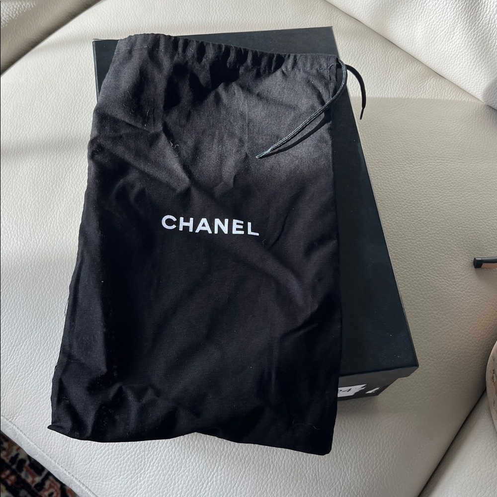 Authentic Chanel Black Leather Heels - Picture 5 of 5